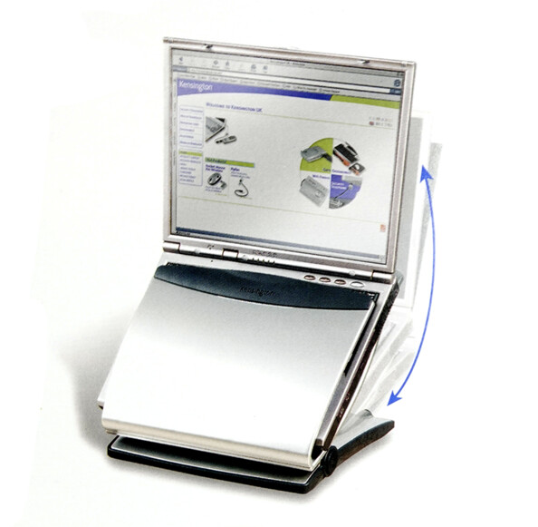 Verstelbare laptopstandaard met geïntegreerde USB-hub