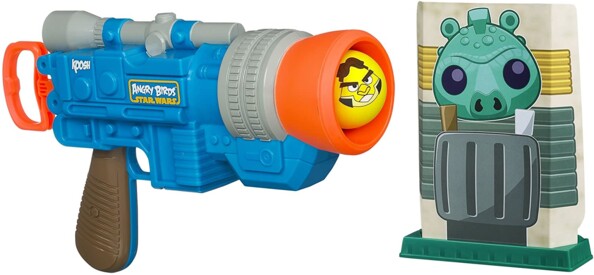 Nerf Angry Birds Star Wars: Koosh Han Solo Launcher met doelwit