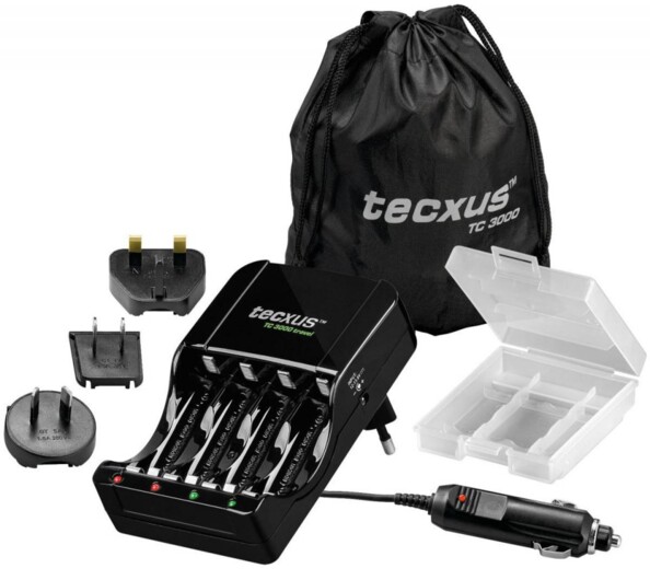 Tecxus TC3000 acculader voor op reis