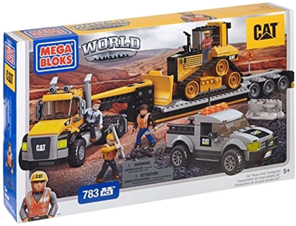 Mega Bloks CAT Heavy-Duty Transporter bouwset 97800