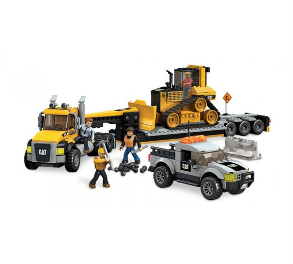 Mega Bloks CAT Heavy-Duty Transporter bouwset 97800