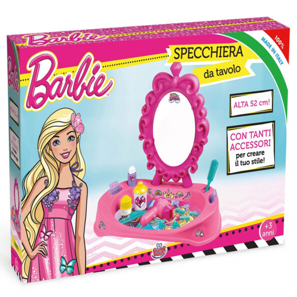 Barbie kinder kaptafel met 15 accessoires