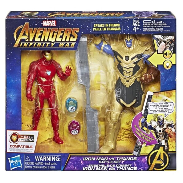 Marvel Avengers Infinity War Thanos vs Iron Man Battle Set
