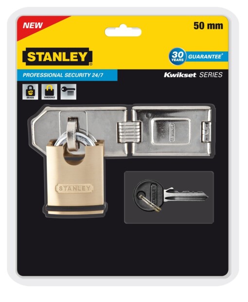 Stanley Security 24/7 hangslot met sluitbeugel 50 mm S742-009
