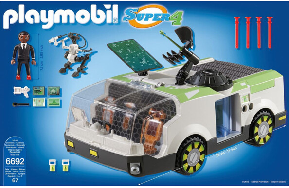 Playmobil Super4 Techno Caméléon met Gene (6692)