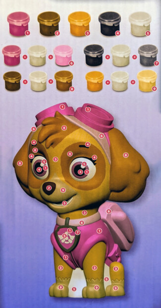 Skye spaarpot om te schilderen (Paw Patrol knutselset)