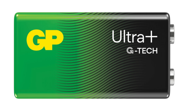 GP Ultra+ 9V 6LF22 alkaline batterij