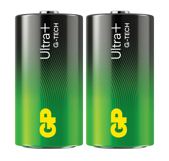 GP Ultra+ C LR14 alkalinebatterijen x 2