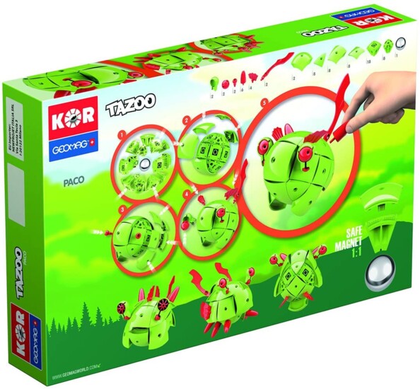 Geomag KOR Tazoo Paco: magnetische bouwset met 71 onderdelen