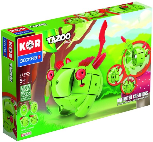 Geomag KOR Tazoo Paco: magnetische bouwset met 71 onderdelen