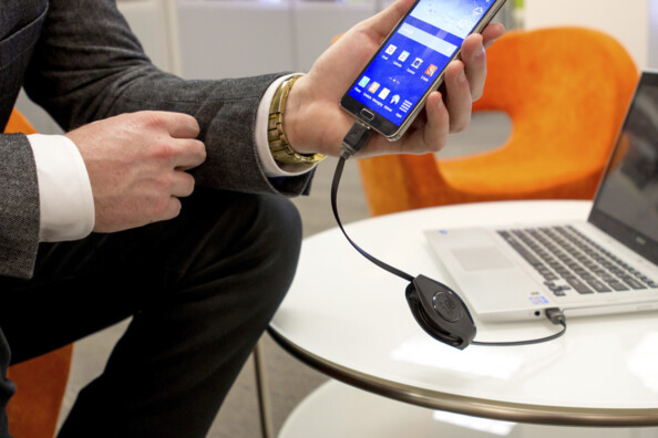 Retrak USB 3.0 Type-A naar Micro-B intrekbare kabel