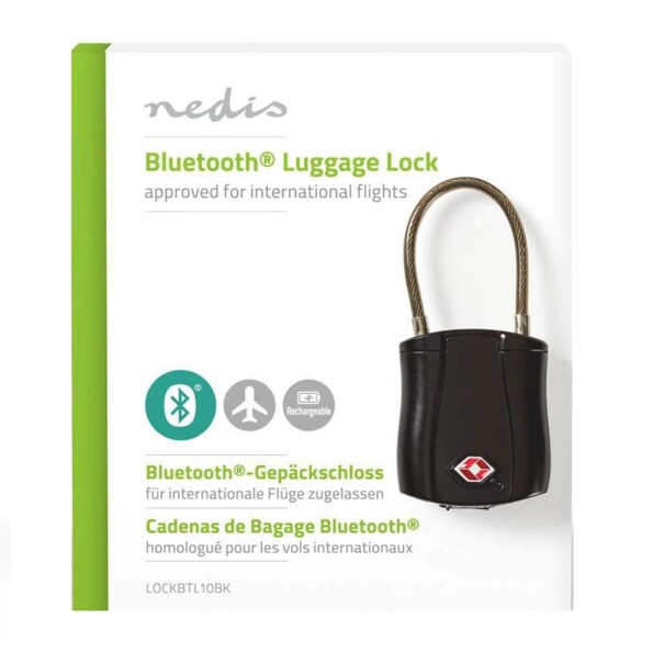 Nedis Bluetooth hangslot voor slimme bagagebeveiliging