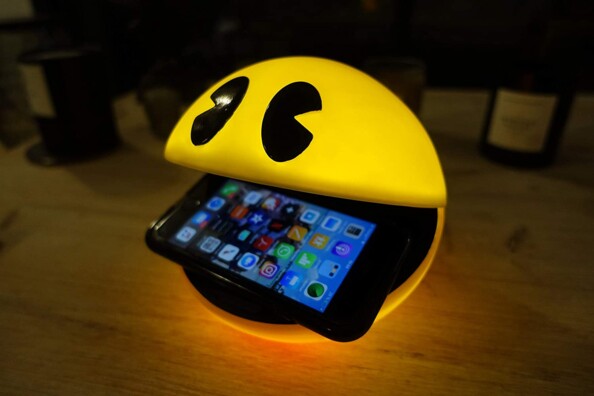 Teknofun Pac-Man draadloze oplader voor compatibele smartphones