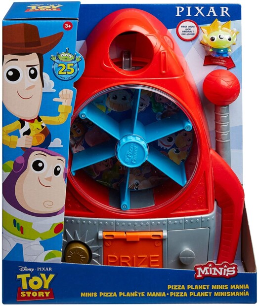 Disney Pixar Toy Story Pizza Planet Minis Mania (raket speelset met slotmachine