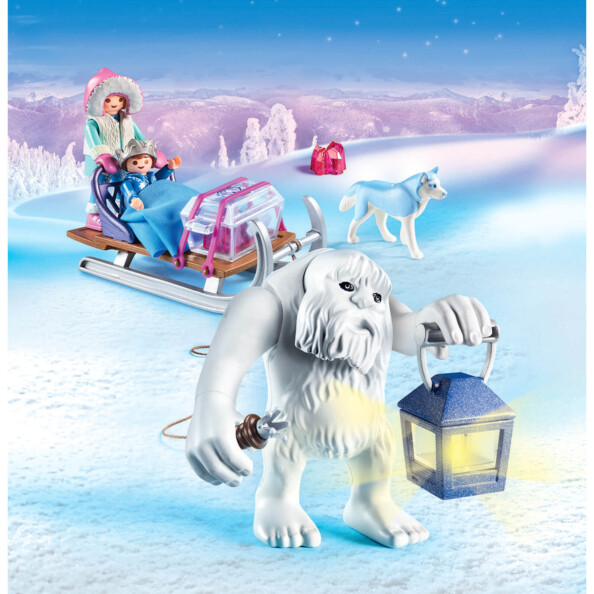 Playmobil 9473 Yeti met slee (Magic) met lichtgevende lantaarn