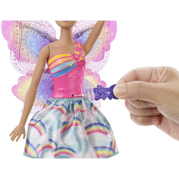 Barbie Dreamtopia Fée Papillon Blonde pop met fladderende vleugels