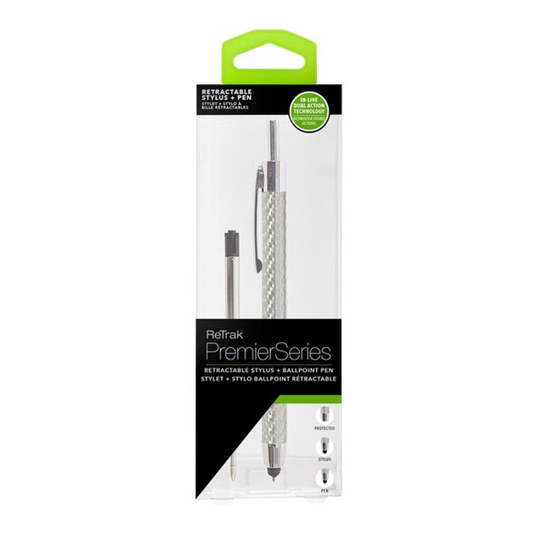 ReTrak Premium 2-in-1 stylus pen zilver
