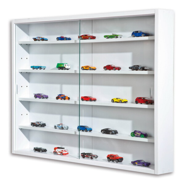 Compilati wandvitrine voor miniaturen wit