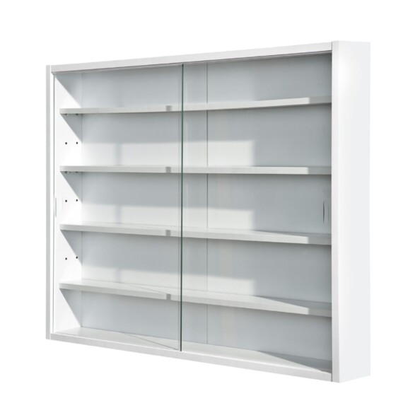 Compilati wandvitrine voor miniaturen wit