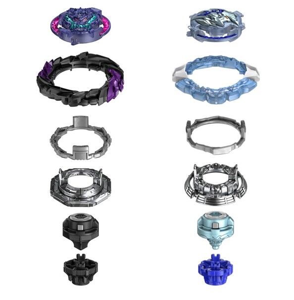 Hasbro Beyblade Burst QuadDrive 2 tollen Stone Balderov B7 vs Roar Balkesh B7