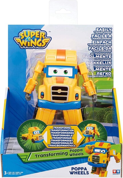 AULDEY Super Wings transformeerbare Poppa Wheels truck