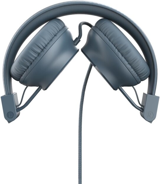Comfortabel luisteren en bellen met de Ryght NIMA bedrade headset in blauw grijs