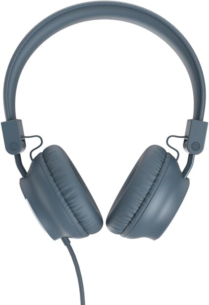 Comfortabel luisteren en bellen met de Ryght NIMA bedrade headset in blauw grijs