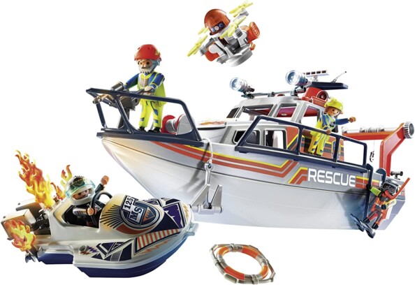 Playmobil City Action - Reddingswerker op zee met boot en speedboot