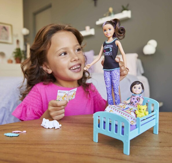 Mattel Barbie poppenset speciale puppyverjaardag