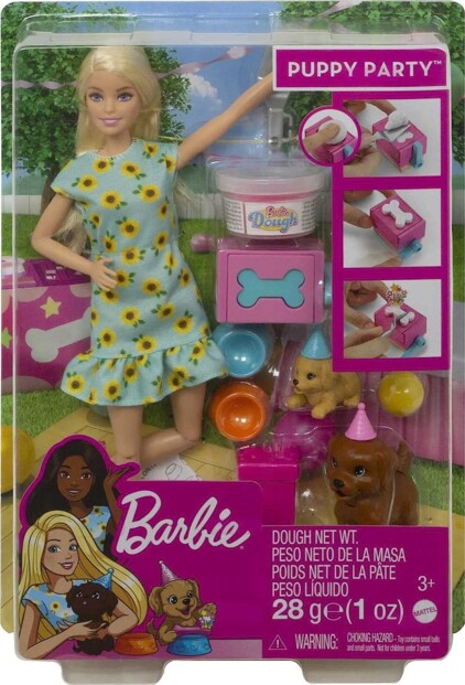 Mattel Barbie poppenset - speciale puppyverjaardag