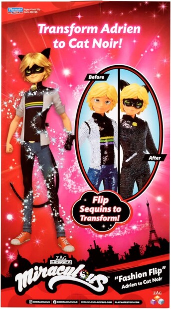 Miraculous Fashion Flip Adrien to Cat Noir van Bandai