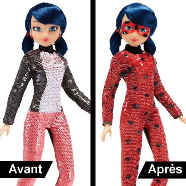 Miraculous Marinette 26 cm sequin pop van Bandai