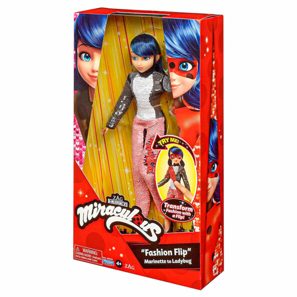 Miraculous Marinette 26 cm sequin pop van Bandai