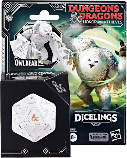Dungeons and Dragons Dicelings White Owlbear van Hasbro
