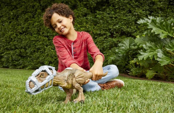 Mattel Jurassic World: Kamp Krijtland T-Rex actiefiguur