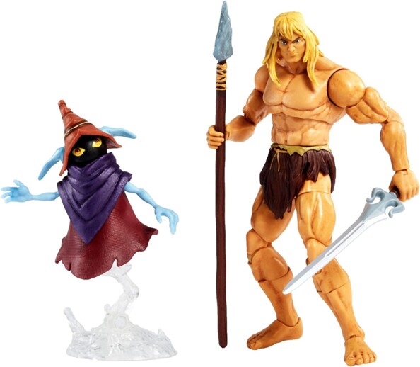 Mattel Masters of the Universe: Revelation Savage He-Man en Orko actiefiguren