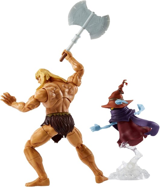 Mattel Masters of the Universe: Revelation Savage He-Man en Orko actiefiguren