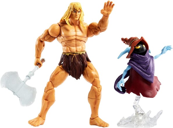 Mattel Masters of the Universe: Revelation Savage He-Man en Orko actiefiguren