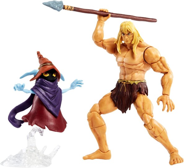Mattel Masters of the Universe: Revelation Savage He-Man en Orko actiefiguren
