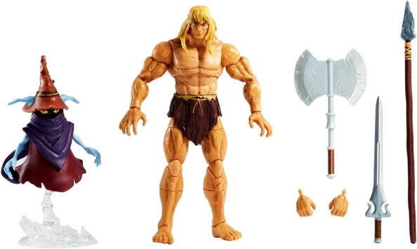 Mattel Masters of the Universe: Revelation Savage He-Man en Orko actiefiguren