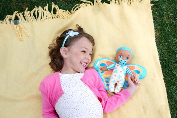 My Garden Baby My First Baby Butterfly Doll blauw 23 cm