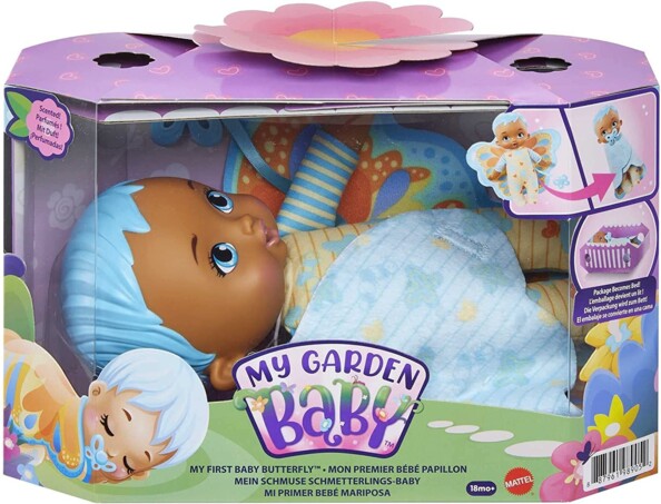 My Garden Baby My First Baby Butterfly Doll blauw 23 cm