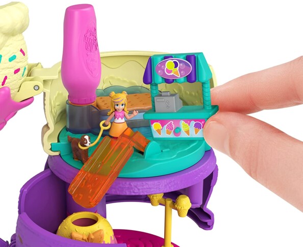 Polly Pocket speelset met ijsje en meerdere functies