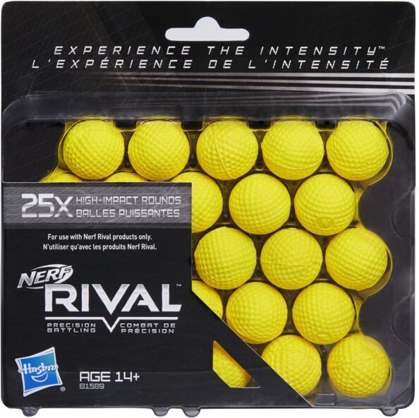 Hasbro Nerf Rival navulverpakking met 25 schuimballen