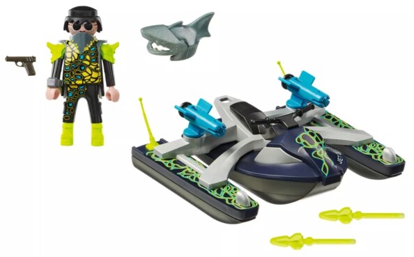 Playmobil Top Agents waterscooter uit de S.H.A.R.K. Team-collectie