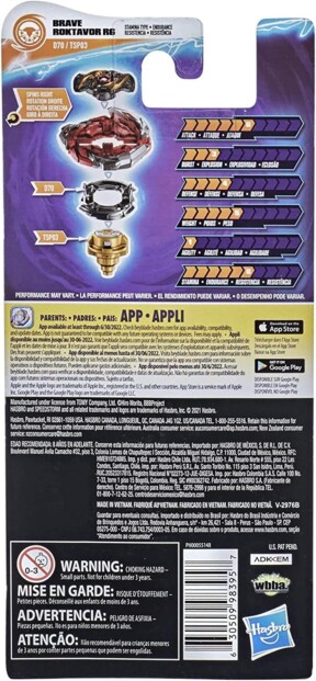 Beyblade Burst Surge Speedstorm Brave Roktavor R6