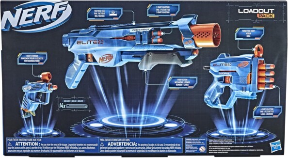 Hasbro Nerf Elite 2.0 Loadout Pack - 3 blasters met 14 darts