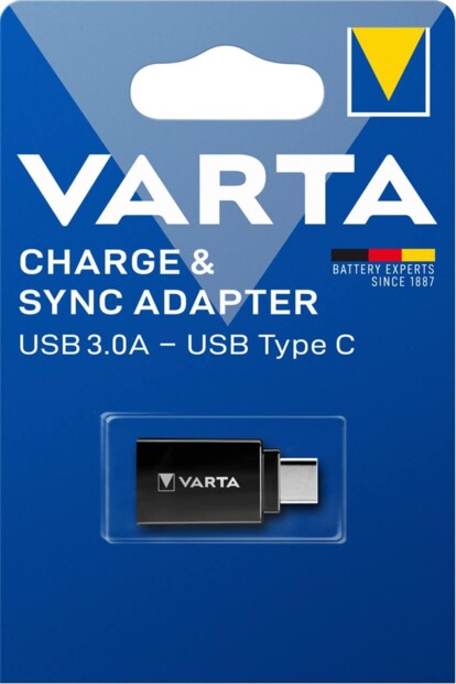 VARTA USB A naar USB C adapter