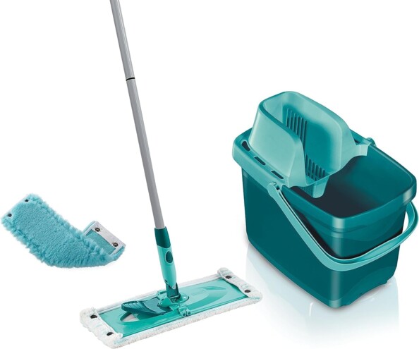 Leifheit Clean Twist Disc Mop Ergo set met emmer en wringmop