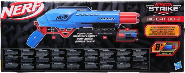 Nerf Alpha Strike Big Cat DB-2 blaster met 8 darts